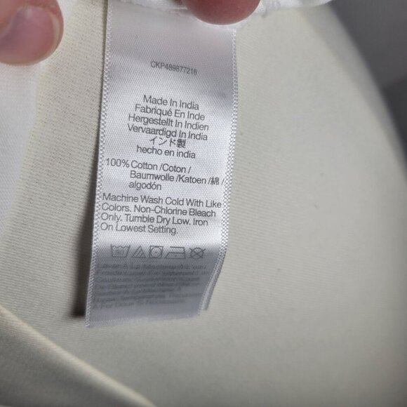 Madewell Women Casual Everyday White Cotton Perfect Crewneck T-Shirt Size XXS - Picture 6 of 10